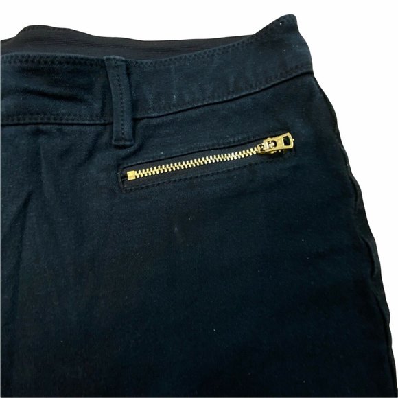 Chico's Jeans Women's Size 0.5 Black So Slimming Ankle Gold Zippered Pockets - Picture 8 of 12